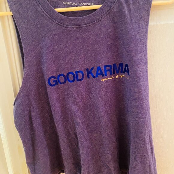 Spiritual Gangster Muscle Tank - Good Karma - Large - Picture 2 of 7